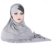 baratos Islâmico Arábico-conjunto com vestido abaya feminino vestido maxi muçulmano árabe com cinto vestido religioso árabe saudita lenços hijab cachecol envoltório headpiece ramadan religioso 2 peças feminino ramadan árabe