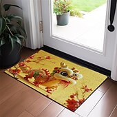 preiswerte Fußmatten-Bunte Drachen-Fußmatte, Fußmatten, waschbare Teppiche, Küchenmatte, rutschfester, ölbeständiger Teppich, Innen- und Außenmatte, Schlafzimmer-Dekoration, Badezimmermatte, Eingangsteppich