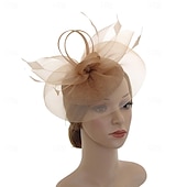 voordelige Fascinators &amp; Hoeden-Elegant Retro vintage Helm Feestkostuum Fascinator-hoed Kostuum Dames Maskerade Vakantie Evenement / Feest Afspraakje Volwassenen Hoed Alle seizoenen