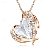 ieftine Cadou de Ziua Mamei pentru femei-cadouri de ziua femeii ziua femeii cadouri de ziua mamei pentru fete colier înger roz feminin nișă pandantiv creativ de cristal accesoriu simplu și versatil colier cadouri de ziua mamei pentru mama