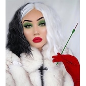 levne Dámské Kostýmy-Sto a jeden dalmatin Cruella de Vil Šaty Cosplay kostým Náhrdelník prázdniny Filmové kostýmy for Dámské Dospělé Karneval Plesová maškaráda