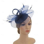 voordelige Fascinators &amp; Hoeden-Elegant Retro vintage Helm Feestkostuum Fascinator-hoed Kostuum Dames Maskerade Vakantie Evenement / Feest Afspraakje Volwassenen Hoed Alle seizoenen