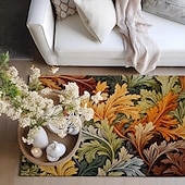 preiswerte Wohn- und Schlafzimmerteppiche-Inspirierter William Morris-Bereichsteppich, Küchenmatte, rutschfeste, ölbeständige Bodenmatte, Wohnzimmerteppich, Innen- und Außenmatte, Schlafzimmerdekoration, Badezimmermatte, Eingangsbereich,