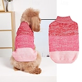 baratos Suéteres-Cachorros Gatos Súeters Pulôver Estilo bonito Casual Inverno Quente Respirável Macio Lavável Confortável Ao ar livre Casual / Diário Roupas para cães for Bichon Frise Pomerânia Animais de Pequeno