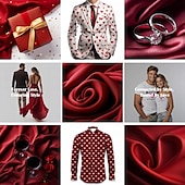 economico T-shirt 3D da Uomo-San Valentino Per uomo Cuore Grafico Tinta a nodi Maglietta Manica Corta maglietta Stampa 3D Girocollo Camicia Quotidiano Designer Casual San Valentino Ferie Uscire Rosa Rosso Viola Primavera &amp; Estate