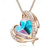 ieftine Cadou de Ziua Mamei pentru femei-cadouri de ziua femeii ziua femeii cadouri de ziua mamei pentru fete colier înger roz feminin nișă pandantiv creativ de cristal accesoriu simplu și versatil colier cadouri de ziua mamei pentru mama