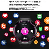 Χαμηλού Κόστους Smartwatch-696 MT26 Εξυπνο ρολόι 1.43 inch Έξυπνο ρολόι Bluetooth ΗΚΓ + PPG Βηματόμετρο Υπενθύμιση Κλήσης Συμβατό με Android iOS Γυναικεία Άντρες Κλήσεις Hands-Free Υπενθύμιση Μηνύματος IP 67 Θήκη ρολογιού 47mm