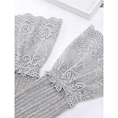 cheap Socks-Women&#039;s Stockings Wedding Work Daily Lace Retro Cotton Simple Casual Vintage Retro Elastic Casual 1 Pair