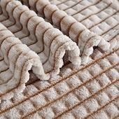 cheap Blankets &amp; Throws-Thickened Solid Color Pineapple Checked Flannel Blanket Coral Velvet Sofa Cover Blanket Air Conditioning Blanket Nap Blanket