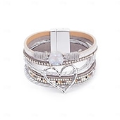 preiswerte Zubehör und mehr-Armband Schmuck Retro Vintage Böhmische Boho PU-Leder Für Cosplay Herren Damen Modeschmuck Modeschmuck