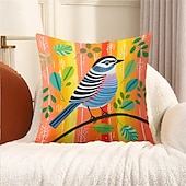 cheap Animal Style-Spring Birds 1PC Throw Pillow Covers Multiple Size Coastal Outdoor Decorative Pillows Soft  Cushion Cases for Couch Sofa Bed Home Decor