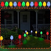 cheap Easter Lights-Solar Easter Egg String Lights With Stakes Easter Colorful Lights Decor 5m 20LED Easter Egg Lights 8 Modes Outdoor Lights Waterproof For Walkway Garden Yard Lawn Decoration