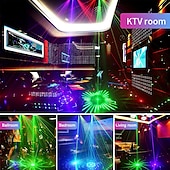 economico luci del proiettore della galassia stella-15 occhi rgb dj discoteca festa luce stroboscopica interna effetto illuminazione da palco proiettore led con controllo dmx512 e suono attivato ravelight per feste di compleanno a casa karaoke ktv