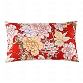 baratos Lençóis e fronhas-Fronha 100% seda amoreira 16 momme seda natural dupla face, capa de fronha com estampa floral de 1 peça com fecho de zíper oculto, cuidados de beleza hipoalergênicos