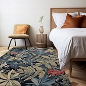 preiswerte Wohn- und Schlafzimmerteppiche-Inspirierter William Morris-Bereichsteppich, Küchenmatte, rutschfeste, ölbeständige Bodenmatte, Wohnzimmerteppich, Innen- und Außenmatte, Schlafzimmerdekoration, Badezimmermatte, Eingangsbereich,