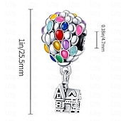 cheap Mother&#039;s Day Gift for Women-Women&#039;s Day Gifts Pandora Emperor 925 White Copper Plated Silver Rose Gold Pendant Diy Enamel Multi Color Drip Glue Hot Air Balloon Pan Family Beads Mother&#039;s Day Mother&#039;s Day Gifts for MoM