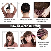 voordelige Historische pruiken-Bruine Korte Jaren '20 Perucques voor Vrouwen Vinger Golf Natuurlijke Synthetische Haar Perucque voor Vrouwen Dames Cosplay Anime Feest Kostuum Anime Flapper Perucque Halloween Perucques
