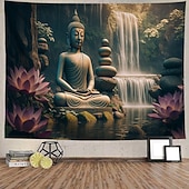 tanie gobelin boho-boho budda wiszący gobelin wall art duży gobelin mural wystrój fotografia tło koc zasłona strona główna sypialnia dekoracja salonu