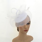 voordelige Fascinators &amp; Hoeden-Elegant Retro vintage Helm Feestkostuum Fascinator-hoed Kostuum Dames Maskerade Vakantie Evenement / Feest Afspraakje Volwassenen Hoed Alle seizoenen