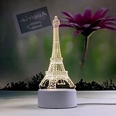cheap 3D Night Lights-3D Night Light Bedroom Bedside Lamp Eye Care Led Light Birthday Valentine&#039;s Day Gift