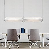 economico Design della linea-lampada a sospensione a led 1 luce 12 cm forme geometriche lampada a sospensione in metallo isola luce moderna stile nordico camera da letto sala da pranzo arredamento illuminazione sospensione