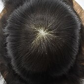 cheap Human Hair Pieces &amp; Toupees-Wigs for Men Hair Loss Real Hair Toupee Mono Lace Systems Size 7x9 Inch Color 6X8 7X9 8X10