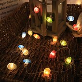 billiga Påskljus-påskägg ljusslinga 2m 20leds fairy string lights sovrum vardagsrum fest bröllop gård hem semester fest tillbehör påsk fest dekoration