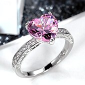 preiswerte Ringe-Ring Hochzeit Klassisch Rosa Kupfer Klassisch Geburtssteine Süß 1 Stück Opal
