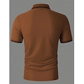 preiswerte Klassisches Poloshirt für Herren-Herren Poloshirt Polos mit Knöpfen Geschäft Casual Kargen Kurzarm Modisch Basic Glatt Taste Sommer Regular Fit Weiß Gelb Rot Marinenblau Königliches Blau Blau Poloshirt