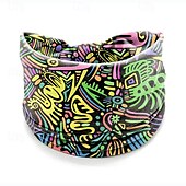preiswerte Haarstyling-Zubehör-Bedrucktes Stirnband, Bohemian-Kopftuch, elastisches Damen-Sport-Yoga-Stirnband, breitkrempiges Stirnband, modischer Haarschmuck
