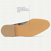 preiswerte Loafer aus hochwertigem Leder-Herren Loafer &amp; Slip On Formale Schuhe Abendschuhe Leder Italienisches vollnarbiges Rindsleder Komfortabel Rutschfest Slipper Blau