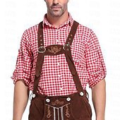 preiswerte Herrenhemd zum Knöpfen-Herren Hemd Freizeithemd Knopfhemd Karierte Hemden Schwarz Rot Grün Langarm Karomuster Revers Karneval Urlaub Tasche Bekleidung Baumwolle Baumwollmischung Mode Lässig Bequem
