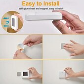 cheap Sensor Night Lights-USB Rechargeable Motion Sensor LED Night Light Rechargeable Dual Color (Warm White And White) PIR Motion Sensor Light for Wardrobe Bedroom Kitchen Stairs Cabinets Hallways Lighting