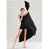 economico Abbigliamento balli latino-americani-Balli latino-americani Balli da sala Abito Colore Puro Per donna Prestazioni Da tutti i giorni Senza maniche Alto Taffetà in poliestere