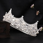 billige Tilbehør og mer-Retro / vintage Kostymer i middelalderstil Krone Maskerade Dronning Prinsesse Dame Royal Maskerade Fest / aften Maskerade Karneval i Venezia Voksne Diademer