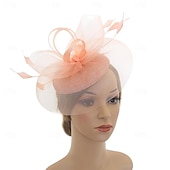 voordelige Fascinators &amp; Hoeden-Elegant Retro vintage Helm Feestkostuum Fascinator-hoed Kostuum Dames Maskerade Vakantie Evenement / Feest Afspraakje Volwassenen Hoed Alle seizoenen