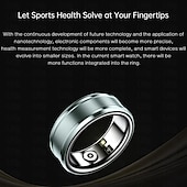 זול צמידים חכמים-r3 smart watch smart band כושר צמיד בלוטות&#039; ניטור טמפרטורה מד צעדים גשש שינה תואם אנדרואיד ios נשים גברים צעד גשש ip68 18.1 מ&quot;מ 19.8 מ&quot;מ 20.6 מ&quot;מ קוטר פנימי טבעת