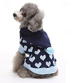 halpa Neulepuserot-Koirat Kissat Neulepaidat Jumpperi söpö tyyli Vapaa-aika Talvi Hengittävä Pehmeä Pestävä Mukava ulko- Rento / arki Koiran vaatteet for Bichon Frise Pomeranian Pienelle lemmikille papillon Small