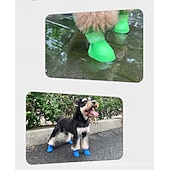 cheap Boots &amp; Paw Protectors-Dog Boots / Shoes Anti-Slip Sports &amp; Outdoors Waterproof Solid Colored For Pets PVC Black