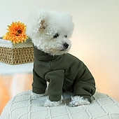 cheap Coats-Dog Cat Coat Jacket Fashion Cute Winter Warm Soft Washable Comfortable Outdoor Sports Dog Clothing for Bichon Frise Poodle Pomeranian Baby Pet Papillon