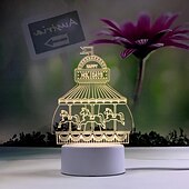 cheap 3D Night Lights-3D Night Light Bedroom Bedside Lamp Eye Care Led Light Birthday Valentine&#039;s Day Gift