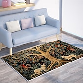 cheap Area Rugs-Tree of Life Vintage Area Rug Kitchen Mat Non-Slip Oil Proof Floor Mat Livingroom Rug Indoor Outdoor Mat Bedroom Decor Bathroom Mat Entrance Rug Door Mat