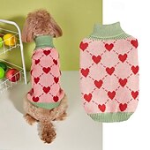 billige Gensere-Hunder Katter Gensere Jumper søt stil Fritid Vinter Varm Pustende Myk Vaskbar Bekvem utendørs Fritid / hverdag Hundeklær for Bichon Frisé Pommeran ungt kjæledyr Sommerfugl Small