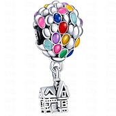cheap Mother&#039;s Day Gift for Women-Women&#039;s Day Gifts Pandora Emperor 925 White Copper Plated Silver Rose Gold Pendant Diy Enamel Multi Color Drip Glue Hot Air Balloon Pan Family Beads Mother&#039;s Day Mother&#039;s Day Gifts for MoM