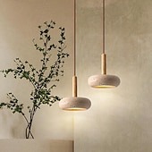 billiga Belysning för köksön-led taklampa 15 cm 1-ljus 3-ljus 3 ljus färg pendel lanterndesign taklampa trä geometrisk vintage vardagsrum sovrum matsal 110-240v