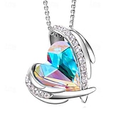 ieftine Cadou de Ziua Mamei pentru femei-cadouri de ziua femeii ziua femeii cadouri de ziua mamei pentru fete colier înger roz feminin nișă pandantiv creativ de cristal accesoriu simplu și versatil colier cadouri de ziua mamei pentru mama