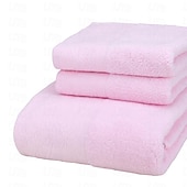 abordables Ensembles de serviettes-Ensemble de serviettes 100% coton 3 pièces à séchage rapide, extra absorbantes et super douces, 1 mouchoir, 1 serviette de sport, 1 serviette de bain