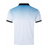  Homme Polo Occasionnel Travail Col Rabattu Manches courtes Points Ronds Imprimé Floral Basique Été Coupe Ample Blanche Marine foncé Polo