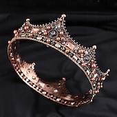 billige Tilbehør og mer-Retro / vintage Kostymer i middelalderstil Krone Maskerade Dronning Prinsesse Dame Royal Maskerade Fest / aften Maskerade Karneval i Venezia Voksne Diademer
