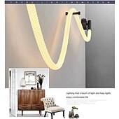 abordables Appliques murales d&#039;intérieur-Applique LED en silicone texture tissée silicone pur lumière à 360 degrés décoration intérieure applique bricolage modélisation applique adaptée pour chambre étude salon asle 3000k blanc chaud